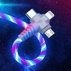 3 in 1 Luminous Phone USB Cable for Iphone